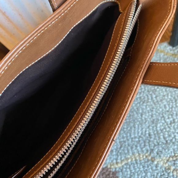 Coach Tan Leather Tote Bag - Picture 8 of 9